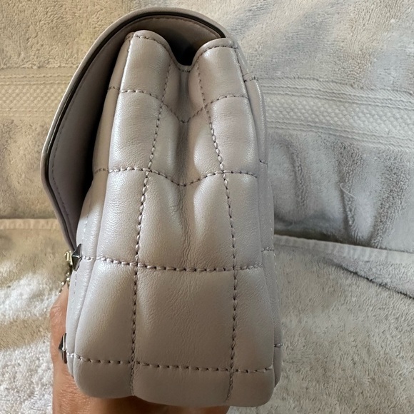 MICHAEL KORS SOHO LAVENDER MIST CHAIN, STUDDED LEATHER QUILTED SHOULDER BAG NWOT - Picture 6 of 12